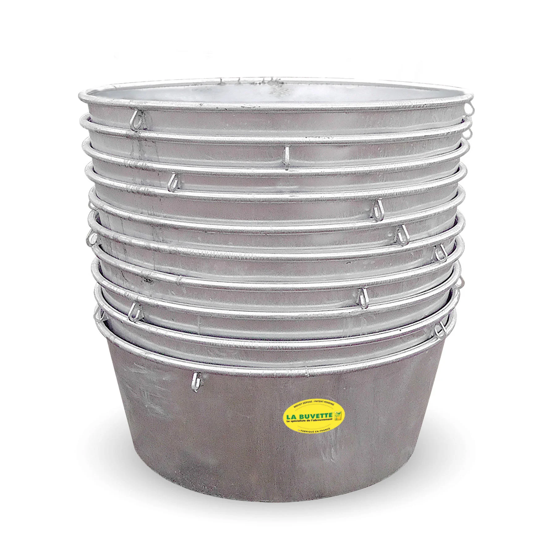 Bac de pâture La Buvette galvanisé 1000L – Image 3