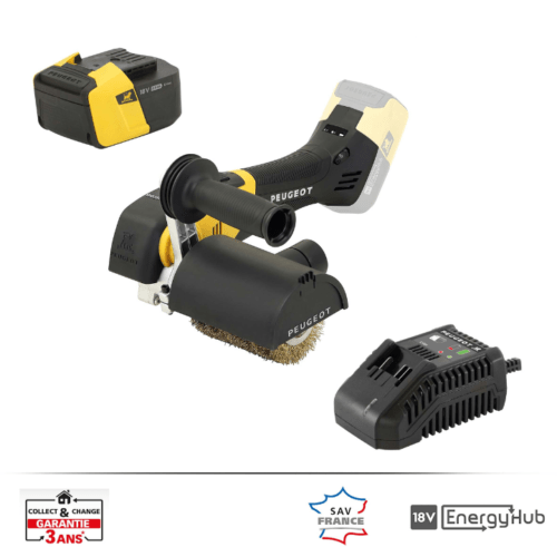 Rénovateur Peugeot BRUSHLESS 18V + Chargeur + Batt. 5.0Ah