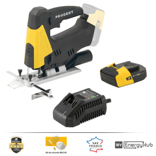 Scie sauteuse Peugeot 18V + Chargeur + Batt. 2.0Ah