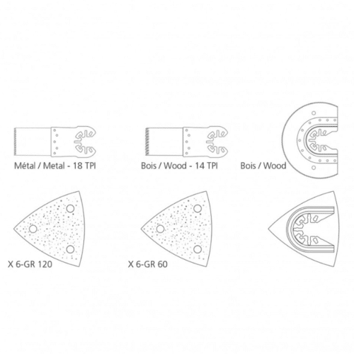 Outil multifonction Peugeot EnergyTool 18V (Sans batterie ni chargeur) – Image 5