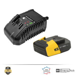 Kit chargeur et batterie Peugeot 2 Ah