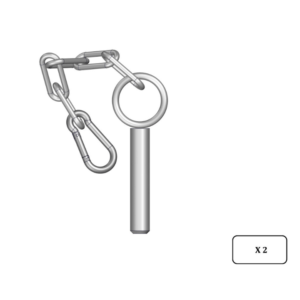 Chaînette simple avec mousqueton la paire Jourdain