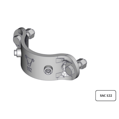 Demi bride ronde nue anti rotation Ø 102mm Jourdain