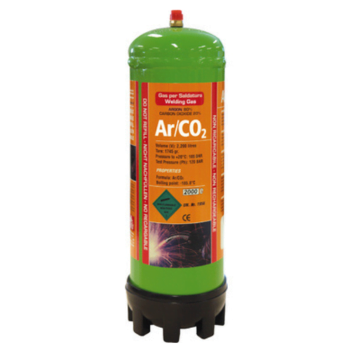 Bouteille de gaz jetable Argon/CO2 - 2,2 L GYS