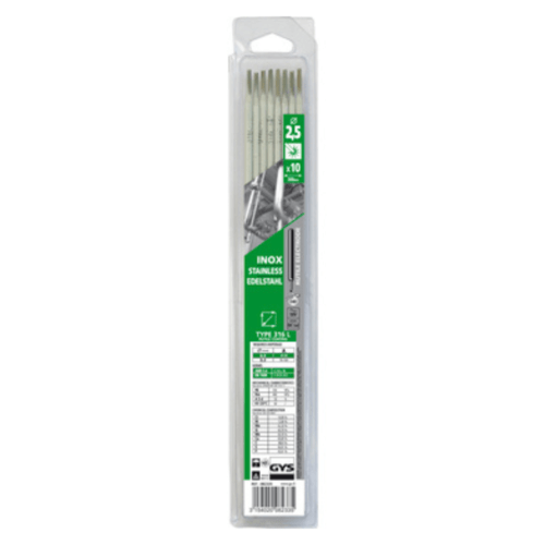10 Électrodes inox 316L Ø 2,5 GYS