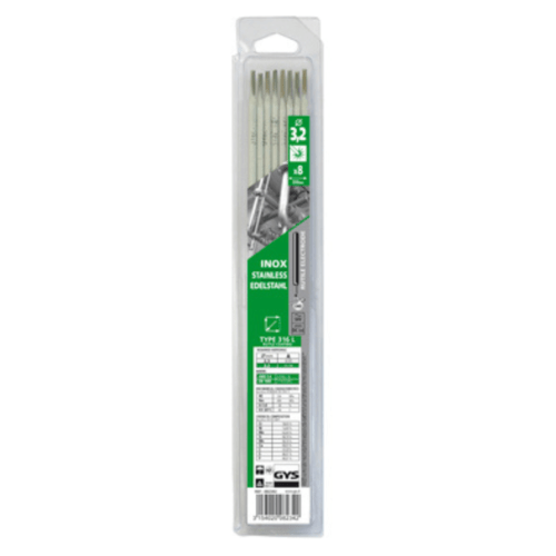 8 Électrodes inox 316L Ø 3,2 GYS