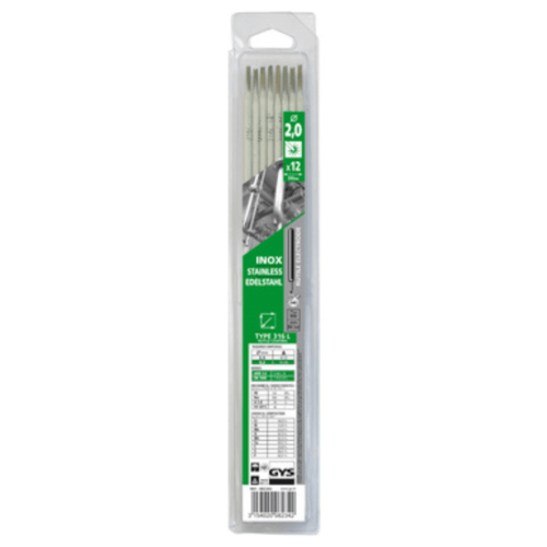 12 Électrodes inox 316L Ø 2,0 GYS