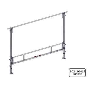 Séparation de logette relevable II 3.44/4.60m Jourdain