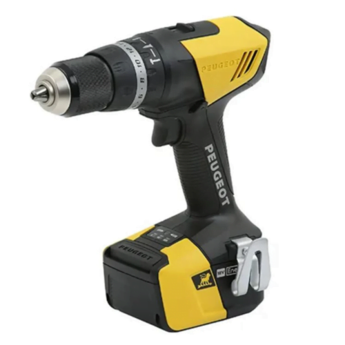 Perceuse à percussion Peugeot ENERGYDRILL 18V + 2 batteries 4 Ah + chargeur rapide + coffret – Image 2