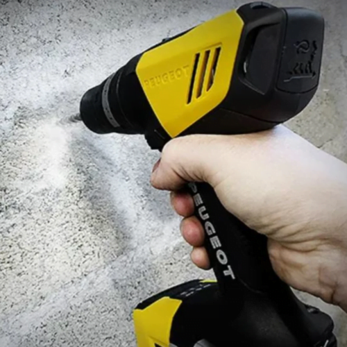 Perceuse à percussion Peugeot ENERGYDRILL 18V + 2 batteries 4 Ah + chargeur rapide + coffret – Image 4