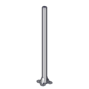 Poteau trèfle sur platine nu Ø 102mm L. 1.68m Jourdain