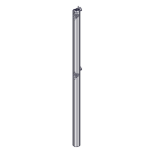 Poteau trèfle 2D Ø 102mm L. 2.13m Jourdain