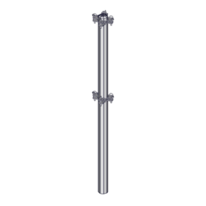 Poteau trèfle 4D Ø 102mm L. 2.13m Jourdain