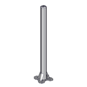 Poteau logette trèfle sur platine Ø 102 mm L. 1.32m Jourdain