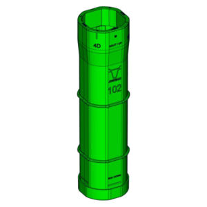 Fourreau trèfle vert Ø 102mm complet Jourdain