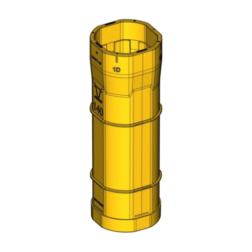 Fourreau trèfle jaune Ø 140mm Jourdain