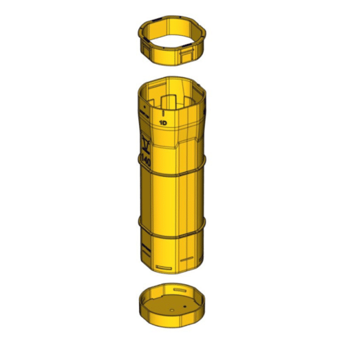 Fourreau trèfle jaune Ø 140mm Jourdain – Image 2