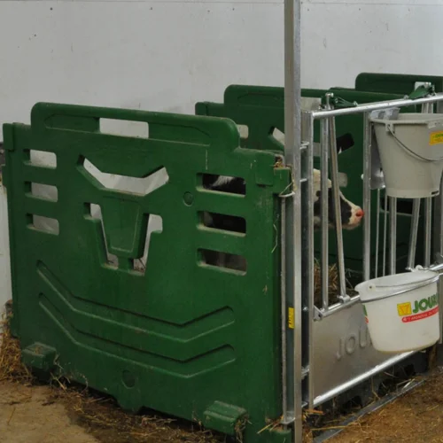 Paroi latérale PEHD verte Case à veau Jourdain – Image 2