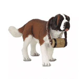 Chien Saint-Bernard au tonneau PAPO
